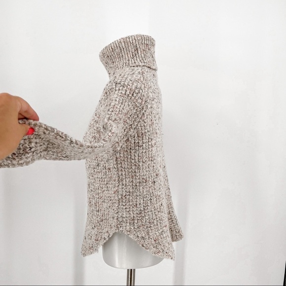 Free People Speckled Oversized Cowl Neck Sweater - Picture 4 of 8